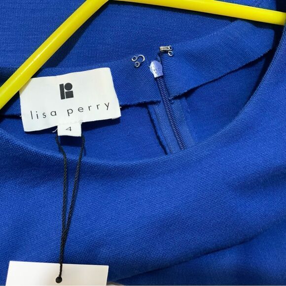 Lisa Perry 100% cotton a line dress size 4 made in USA - Picture 7 of 11